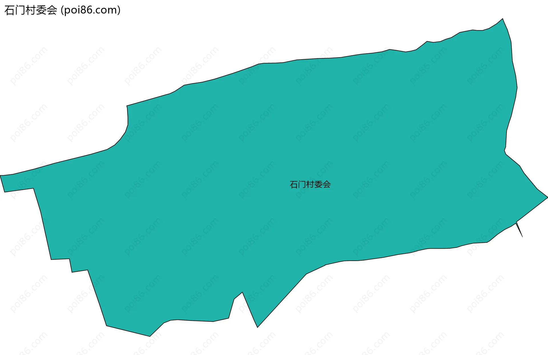 石门村委会边界地图