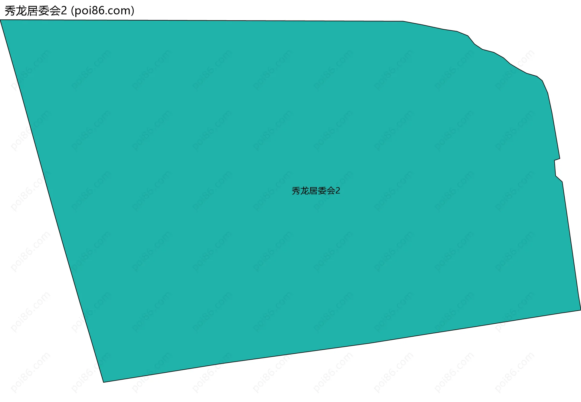 秀龙居委会2边界地图