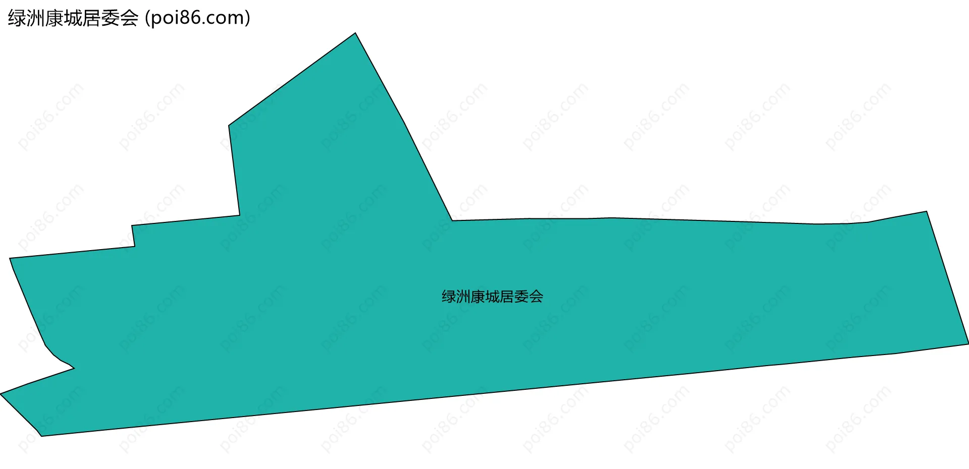 绿洲康城居委会边界地图
