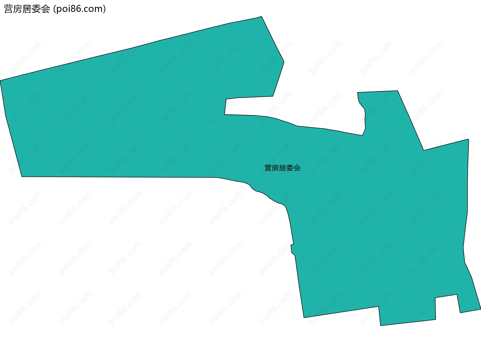 营房居委会边界地图