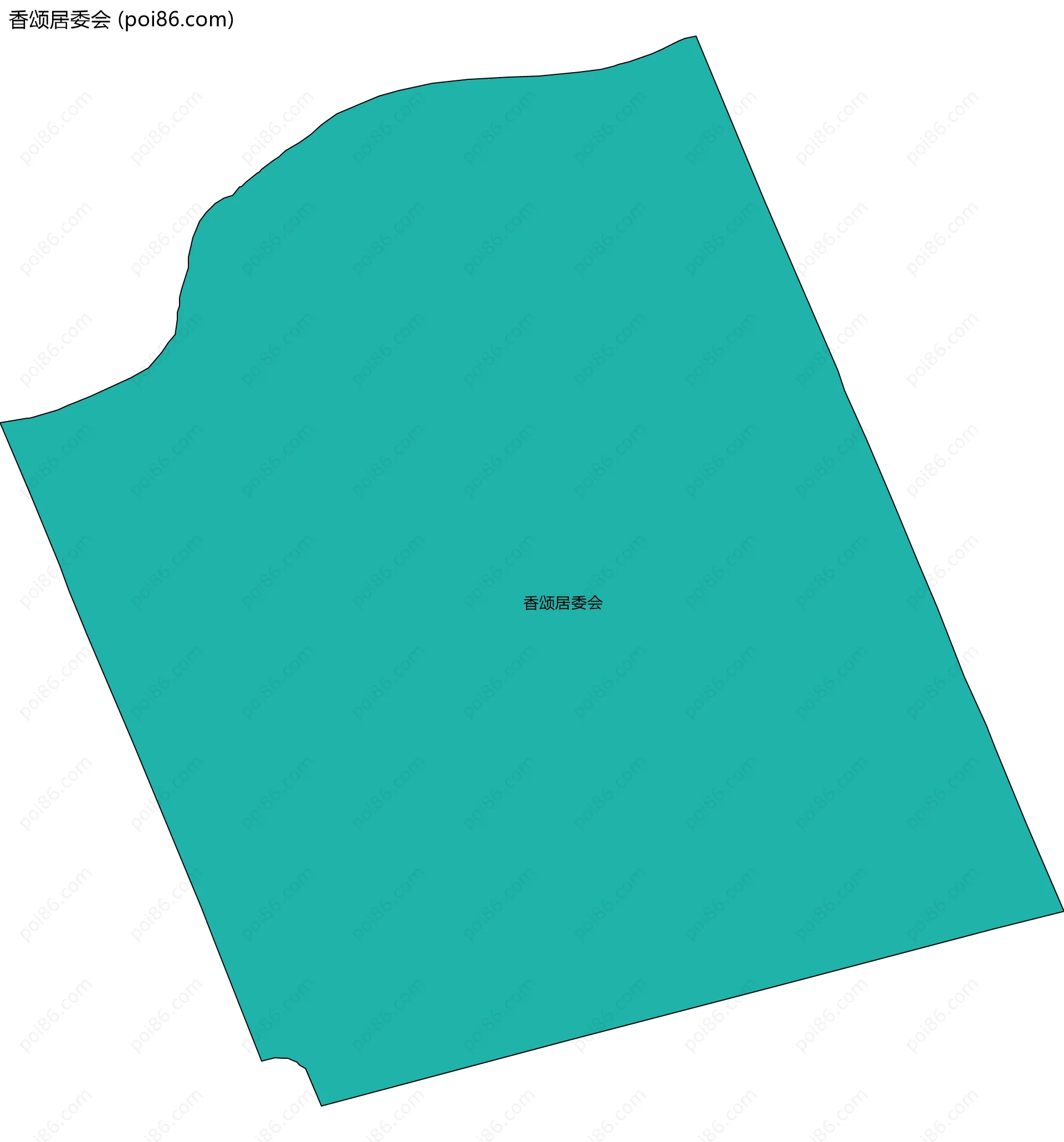 香颂居委会边界地图