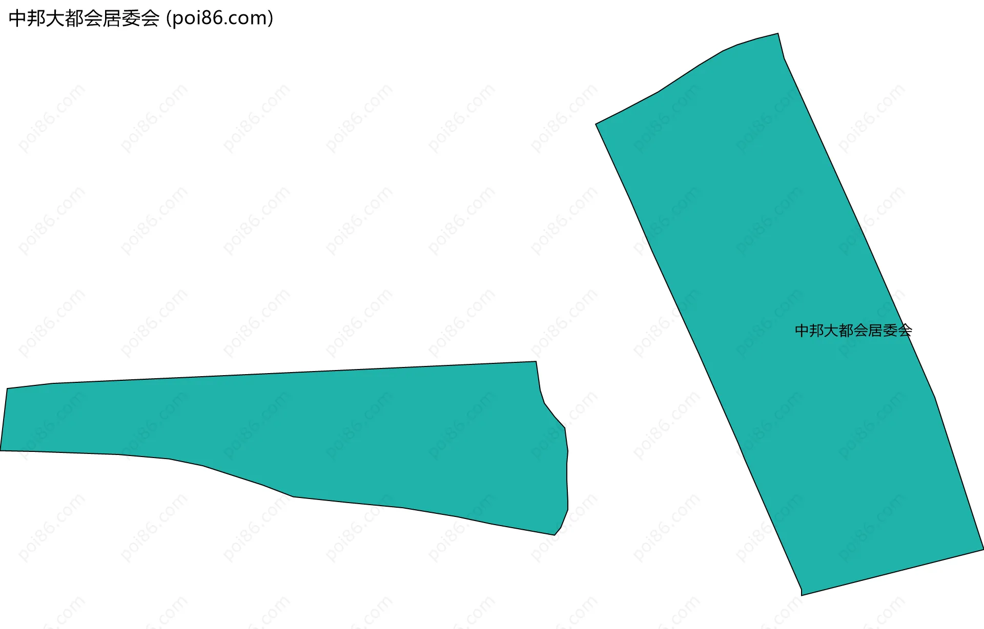 中邦大都会居委会边界地图