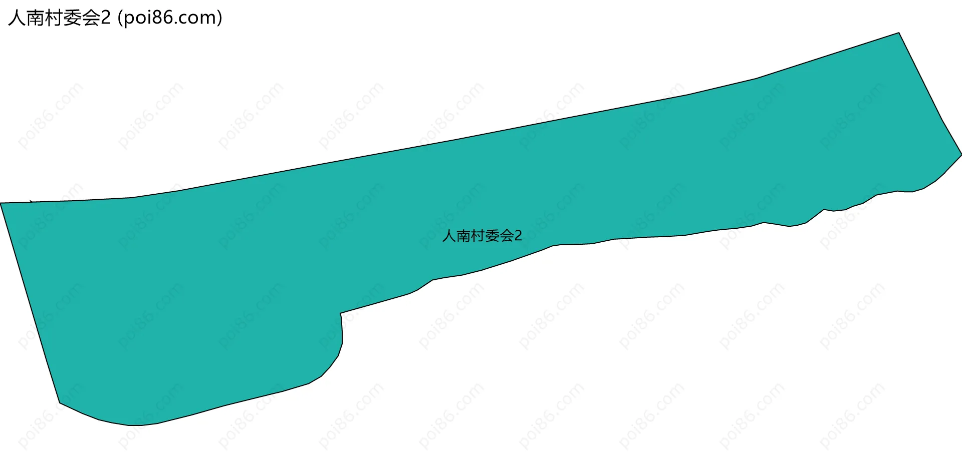 人南村委会2边界地图