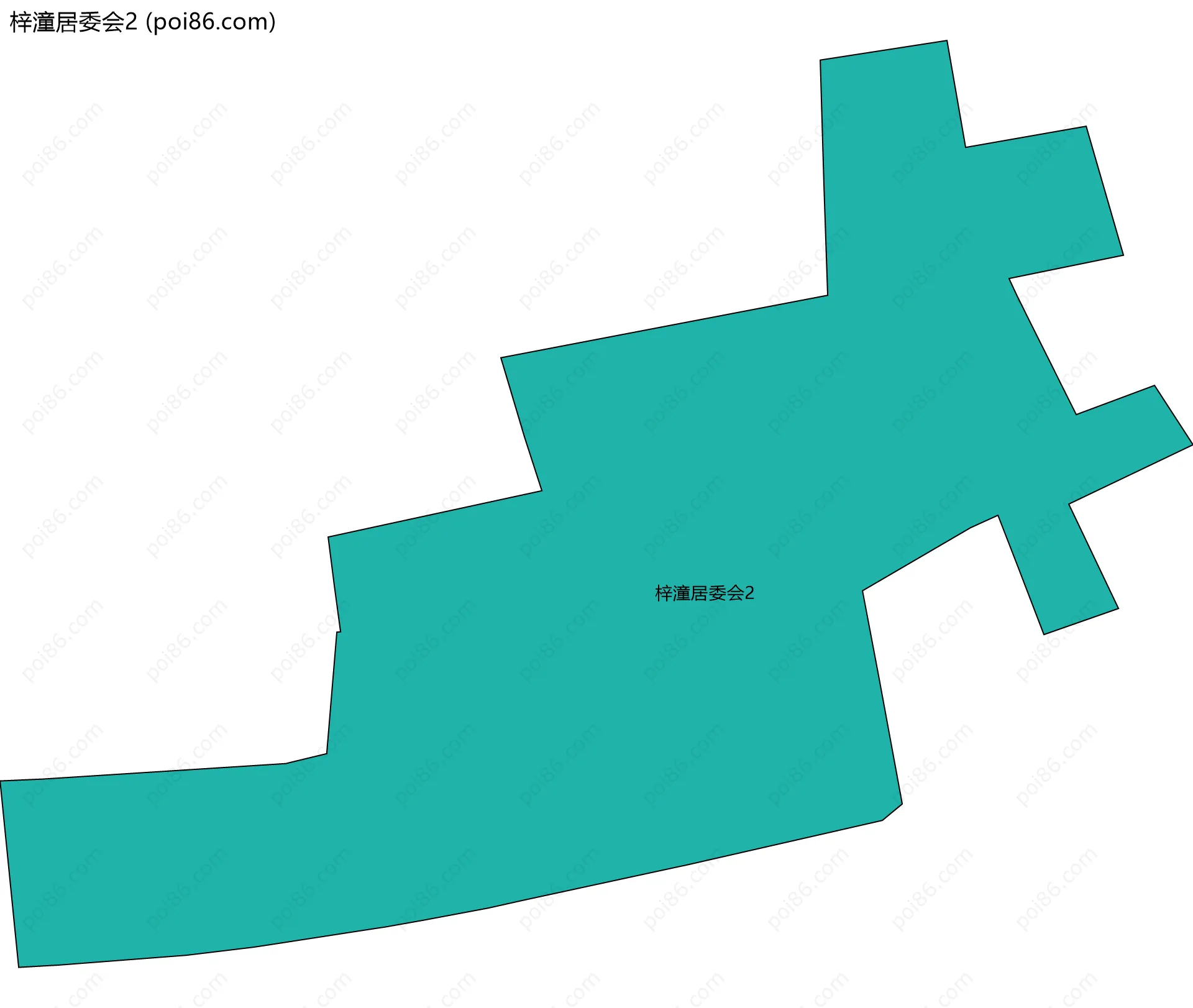 梓潼居委会2边界地图