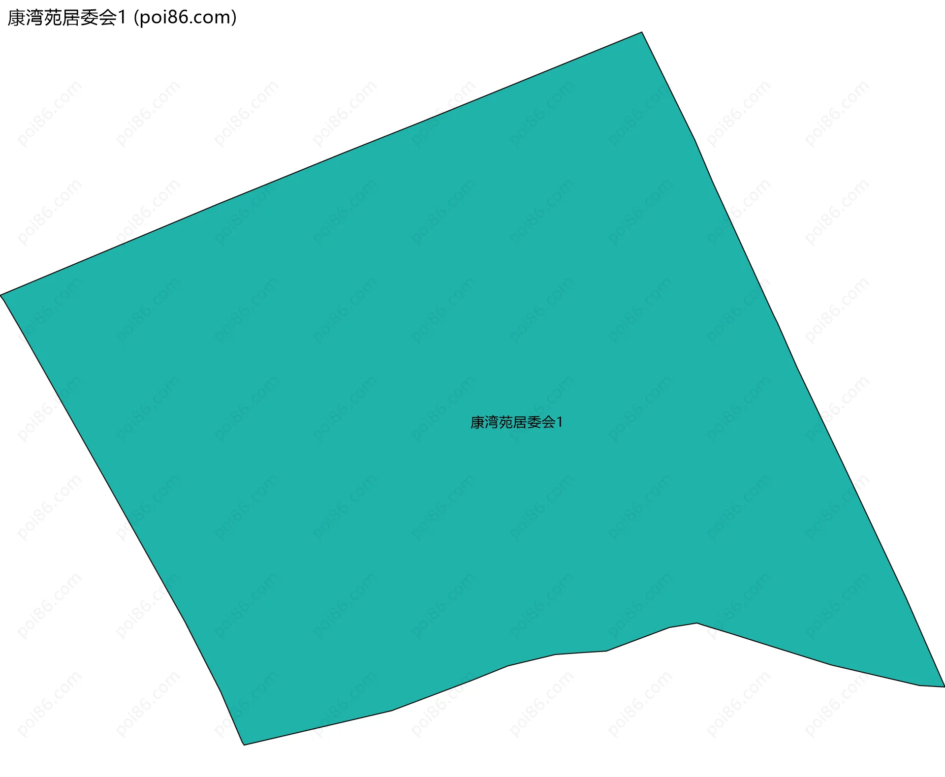 康湾苑居委会1边界地图