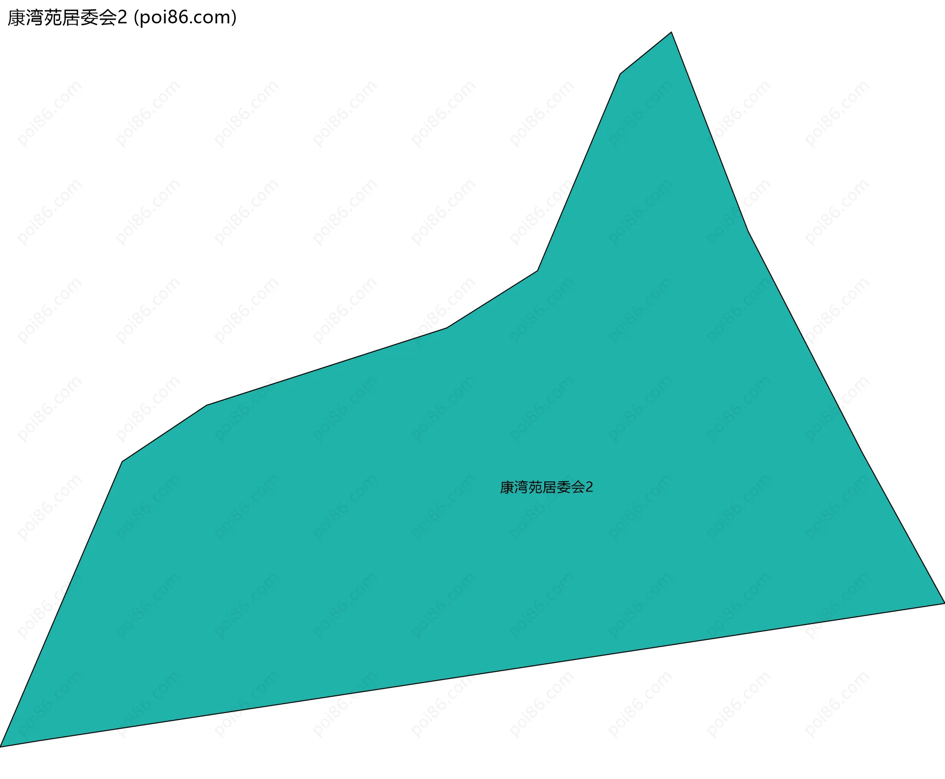 康湾苑居委会2边界地图