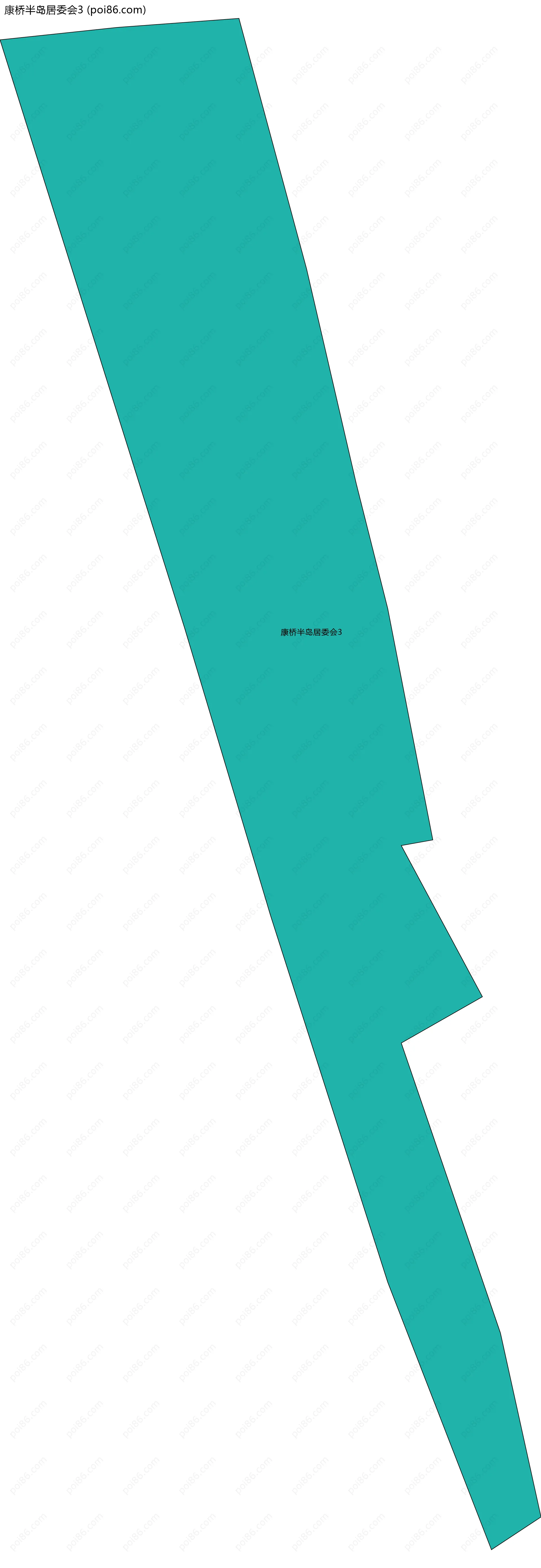 康桥半岛居委会3边界地图