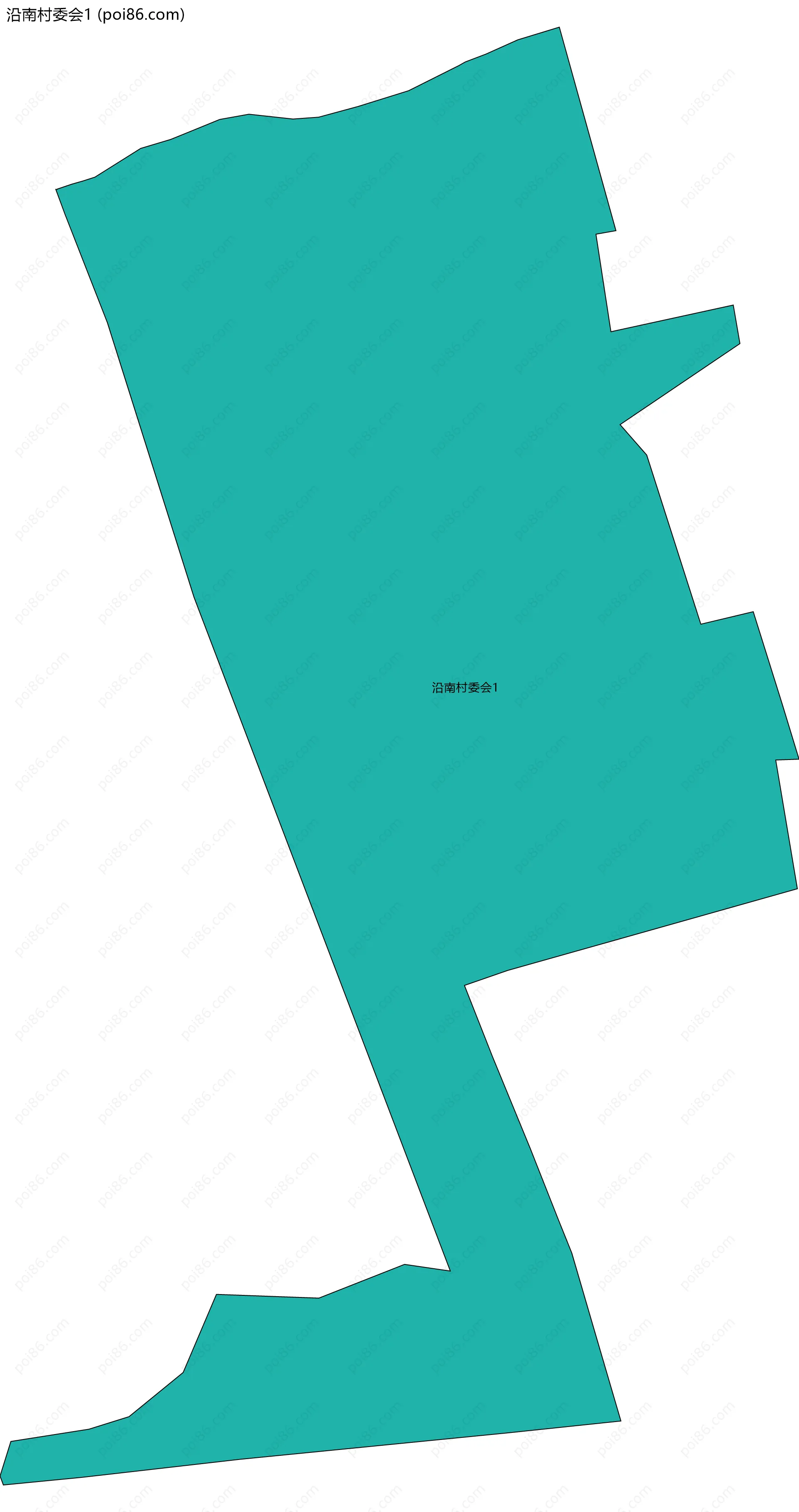 沿南村委会1边界地图