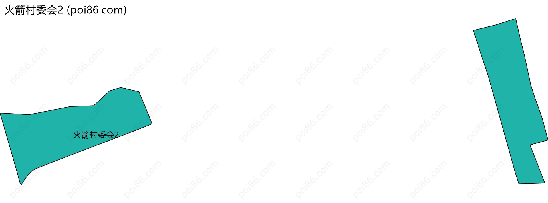 火箭村委会2边界地图