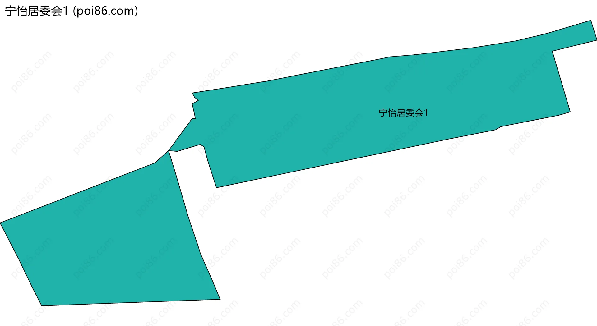 宁怡居委会1边界地图
