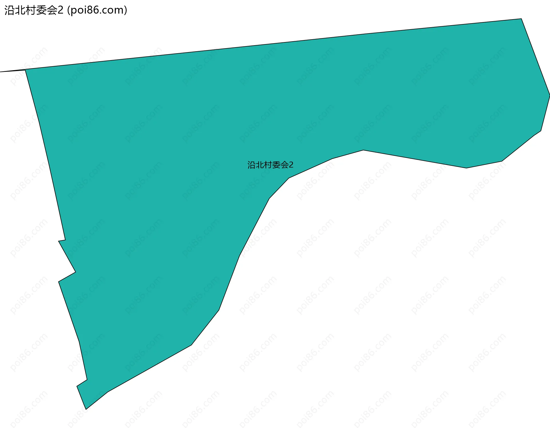 沿北村委会2边界地图