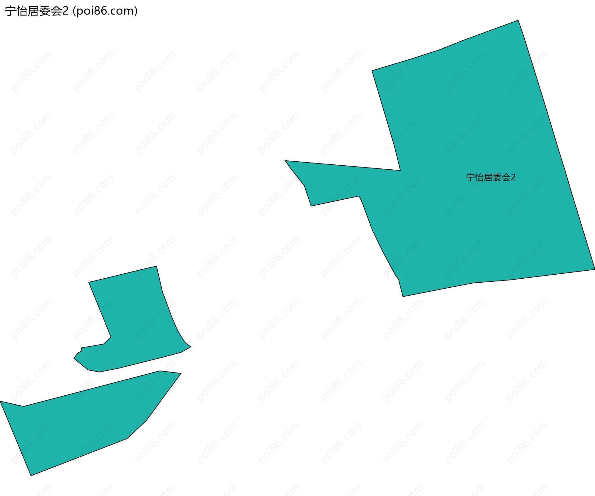 宁怡居委会2边界地图