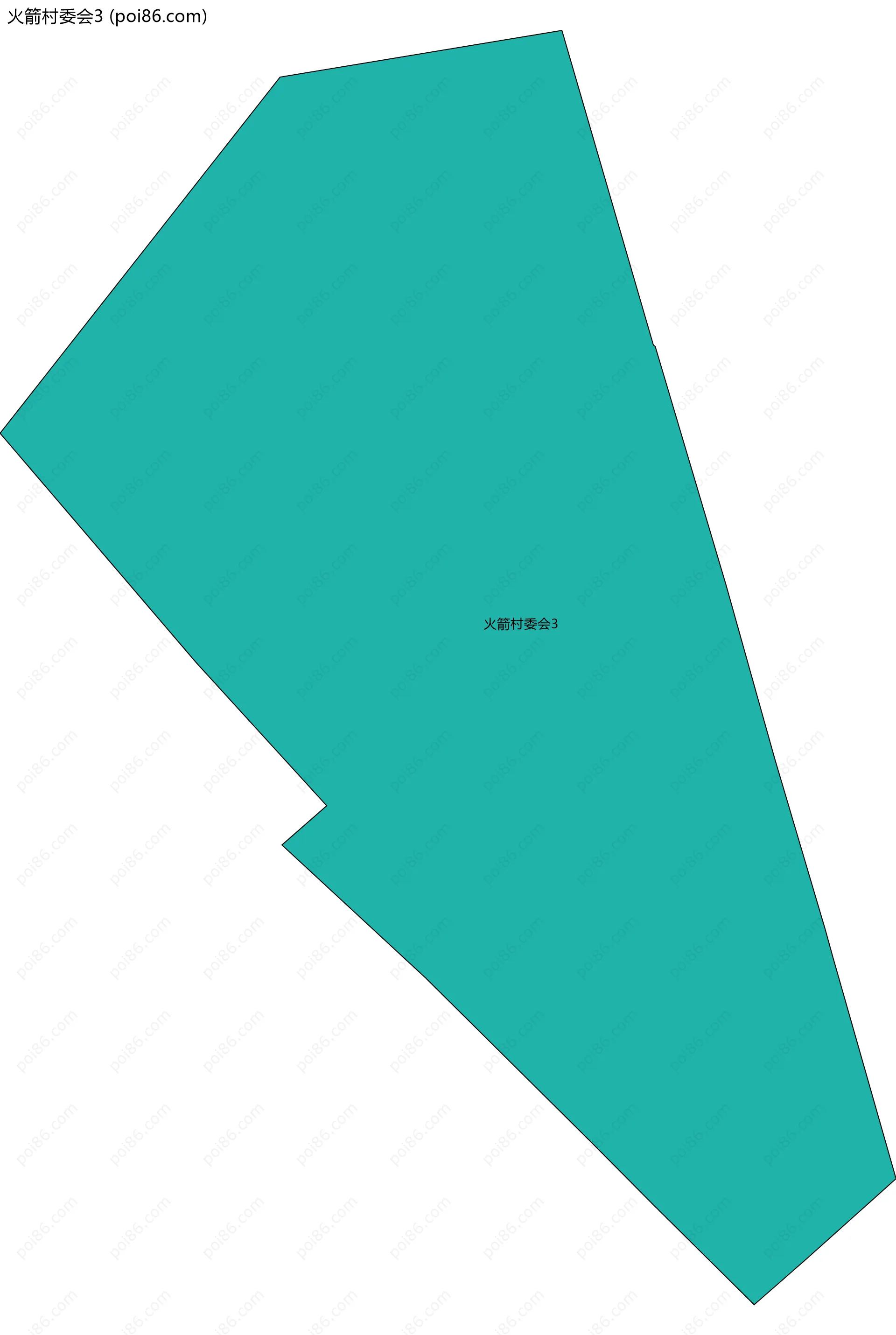 火箭村委会3边界地图