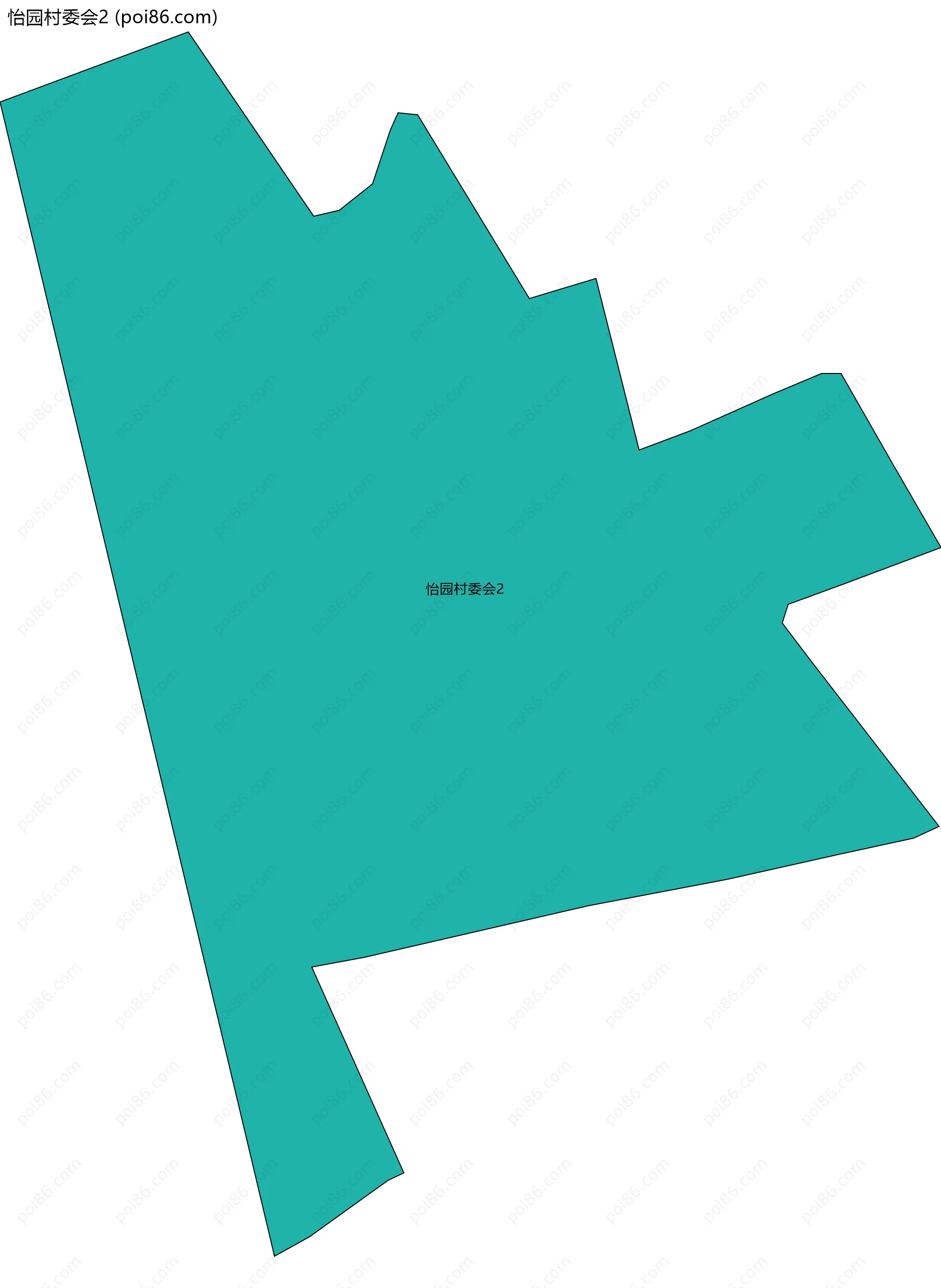 怡园村委会2边界地图