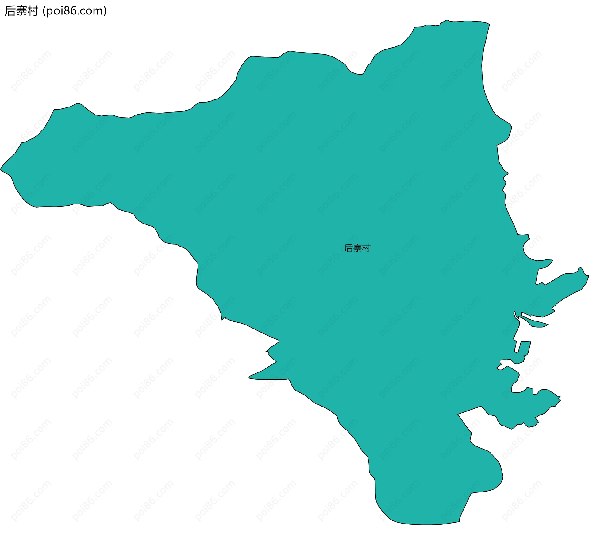 后寨村边界地图