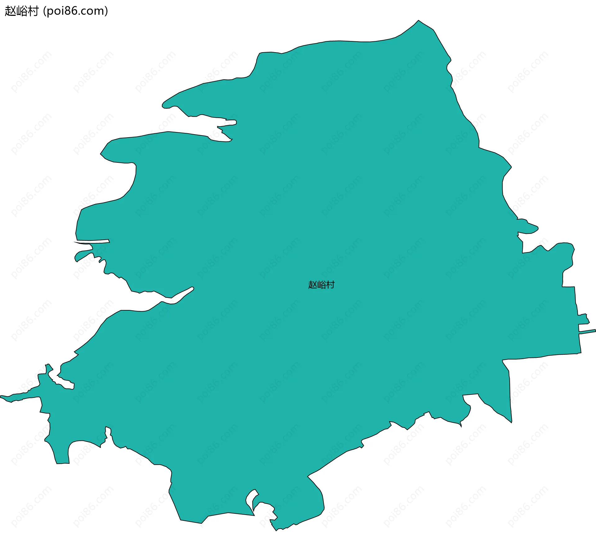 赵峪村边界地图