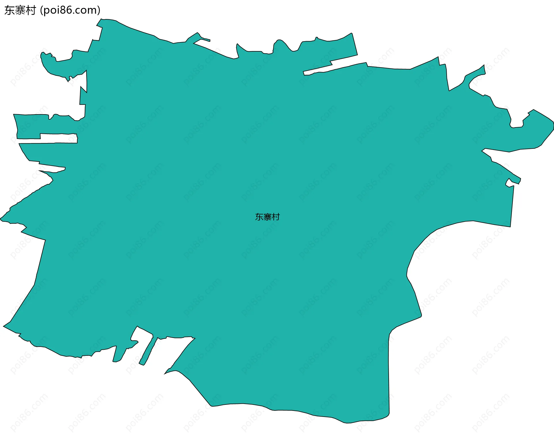 东寨村边界地图