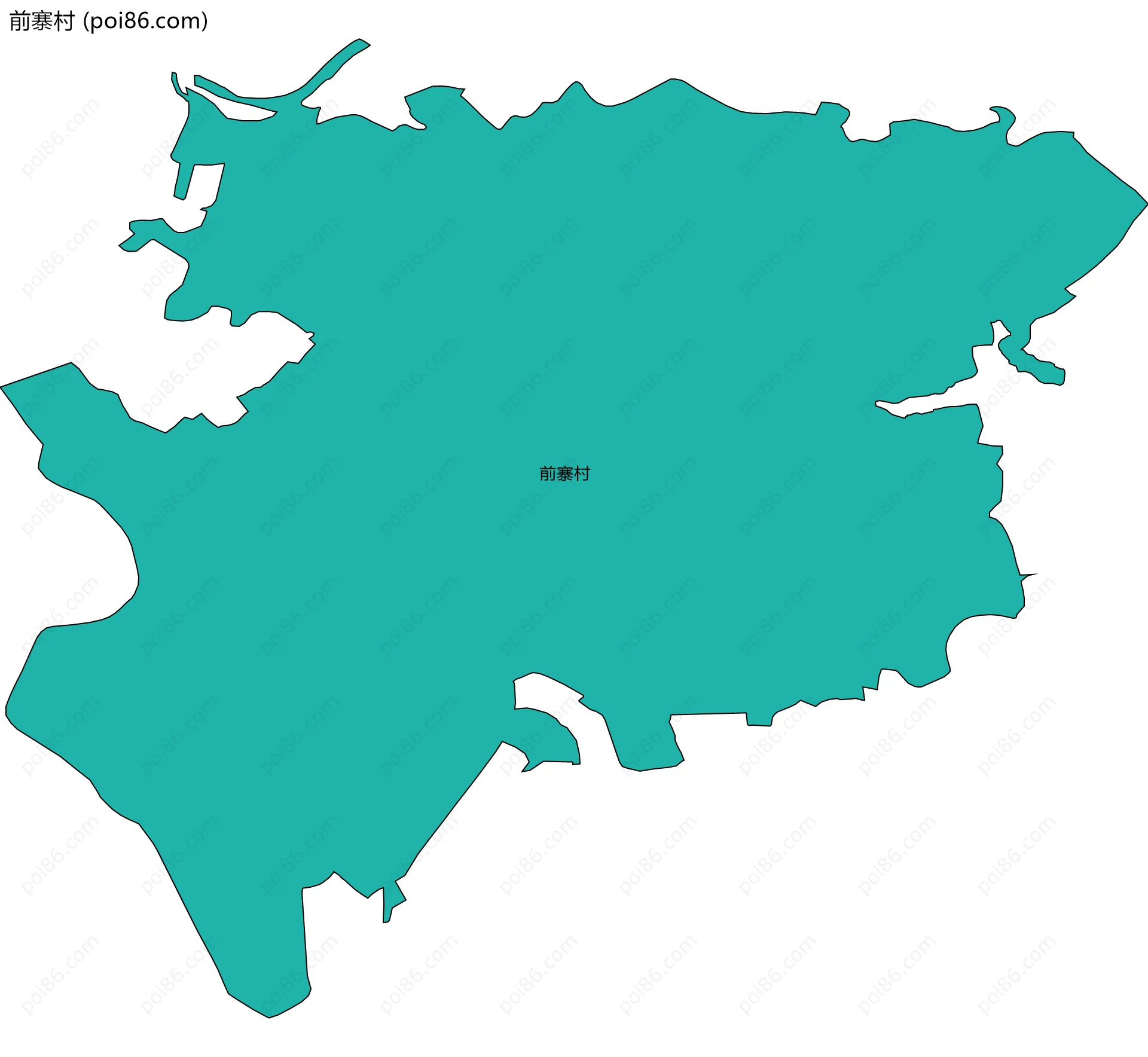 前寨村边界地图