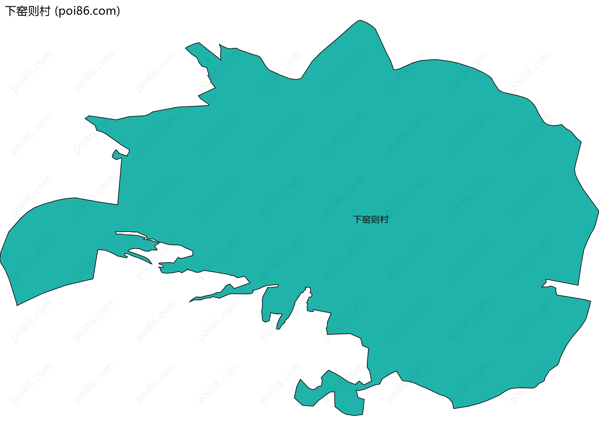 下窑则村边界地图