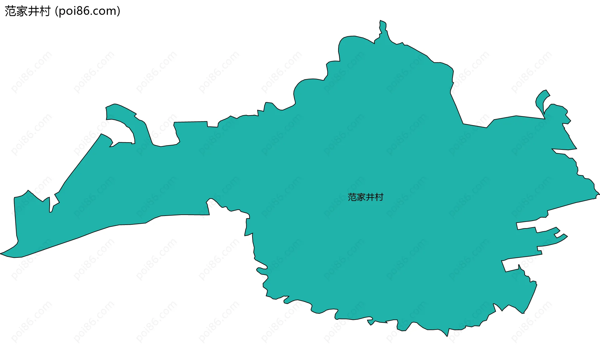 范家井村边界地图