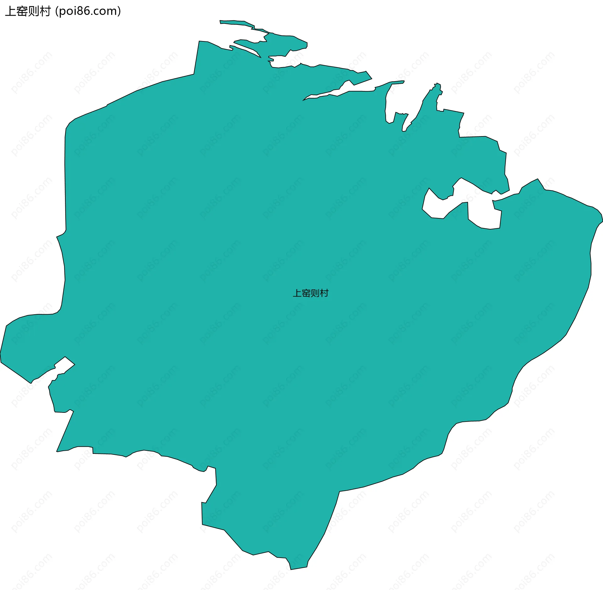 上窑则村边界地图