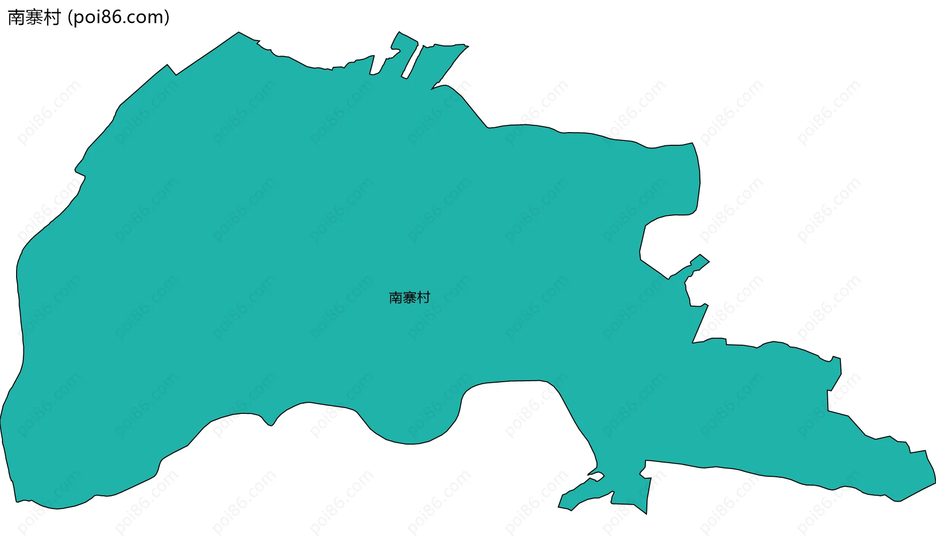 南寨村边界地图