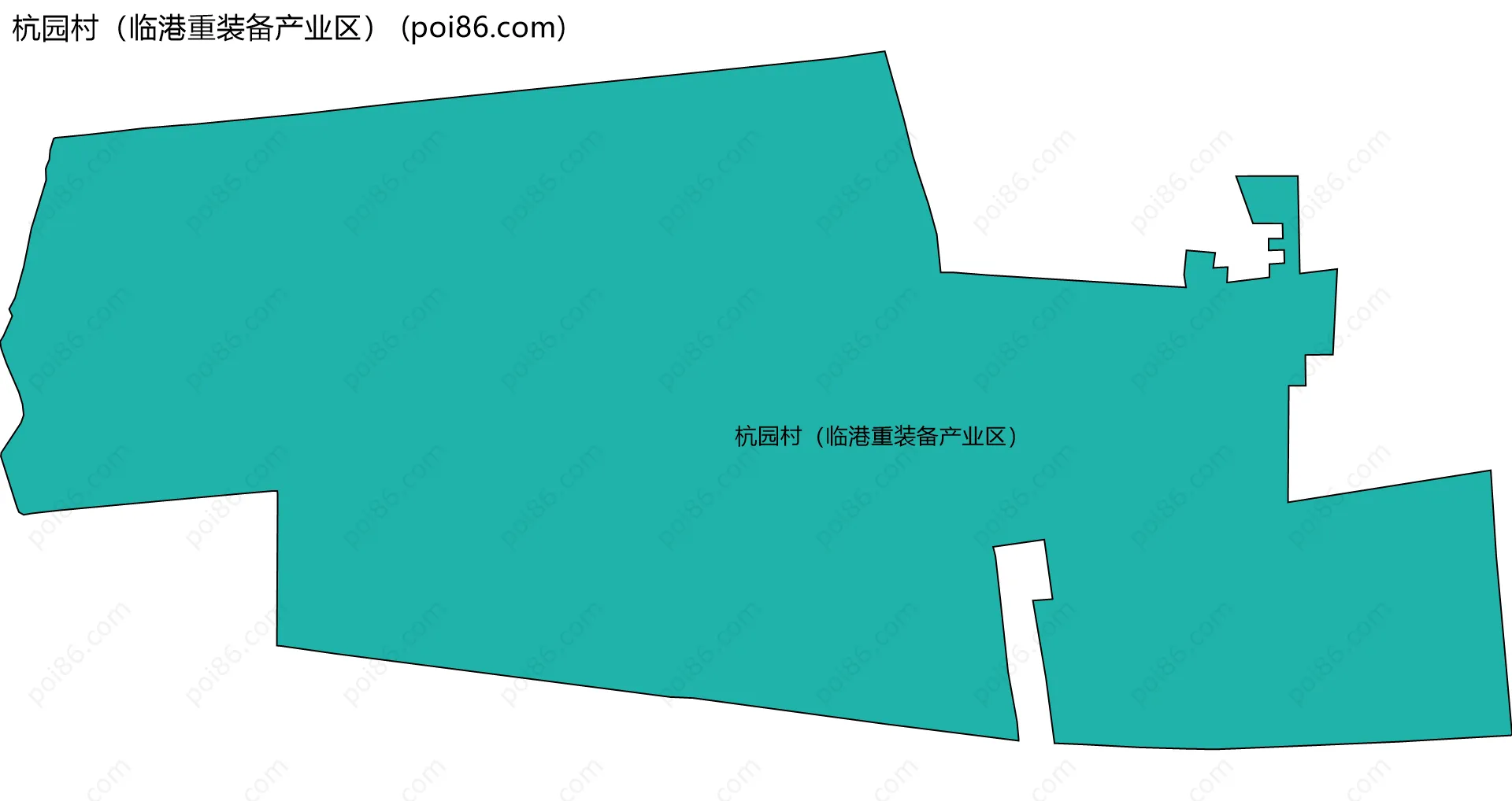 杭园村（临港重装备产业区）边界地图