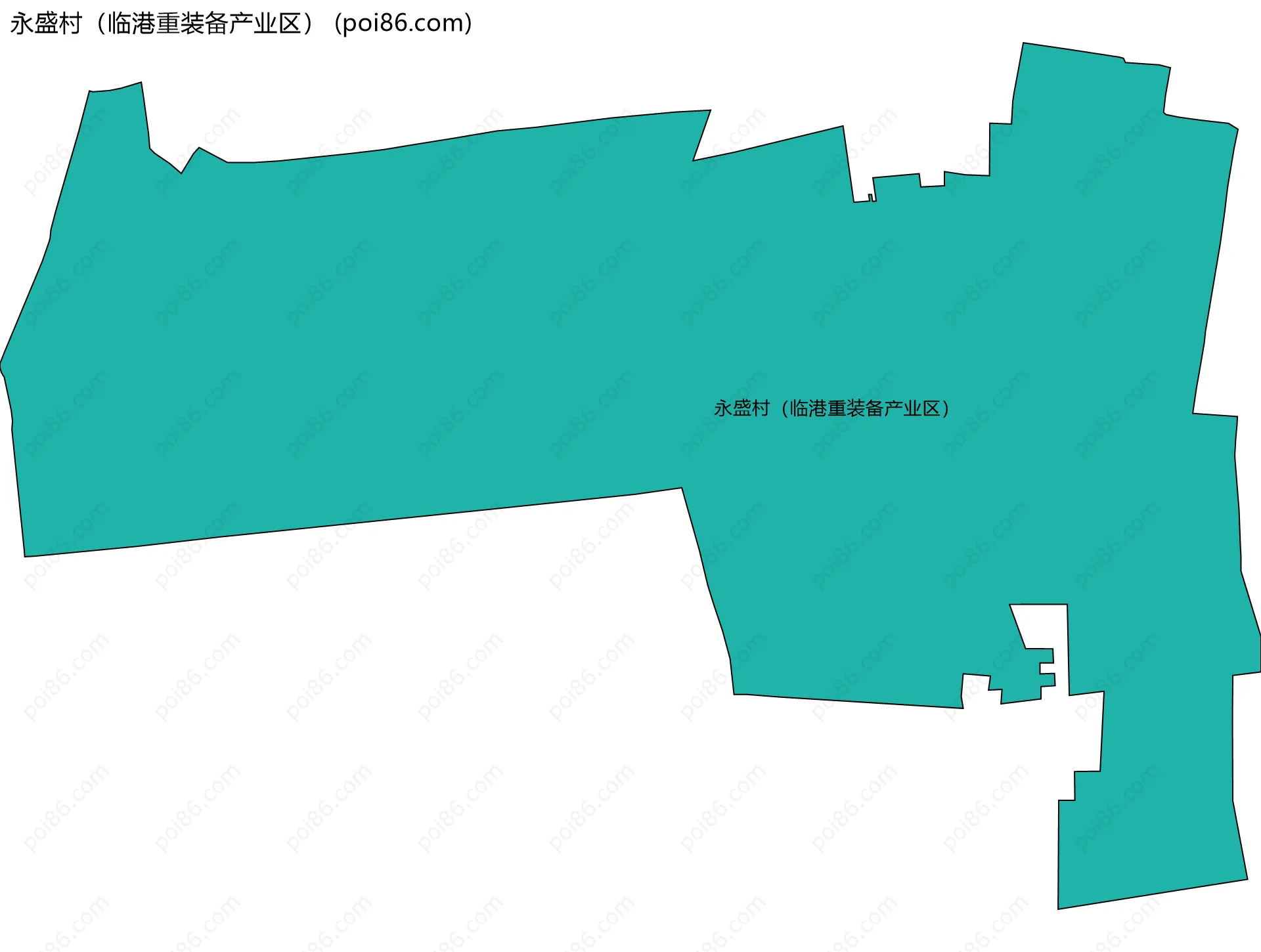 永盛村（临港重装备产业区）边界地图