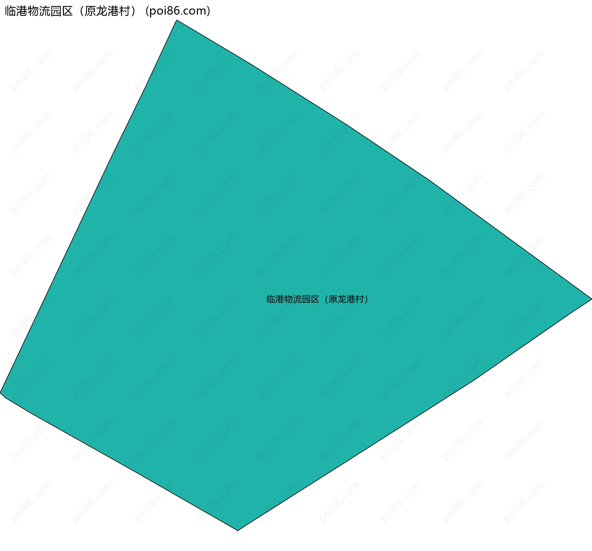 临港物流园区（原龙港村）边界地图