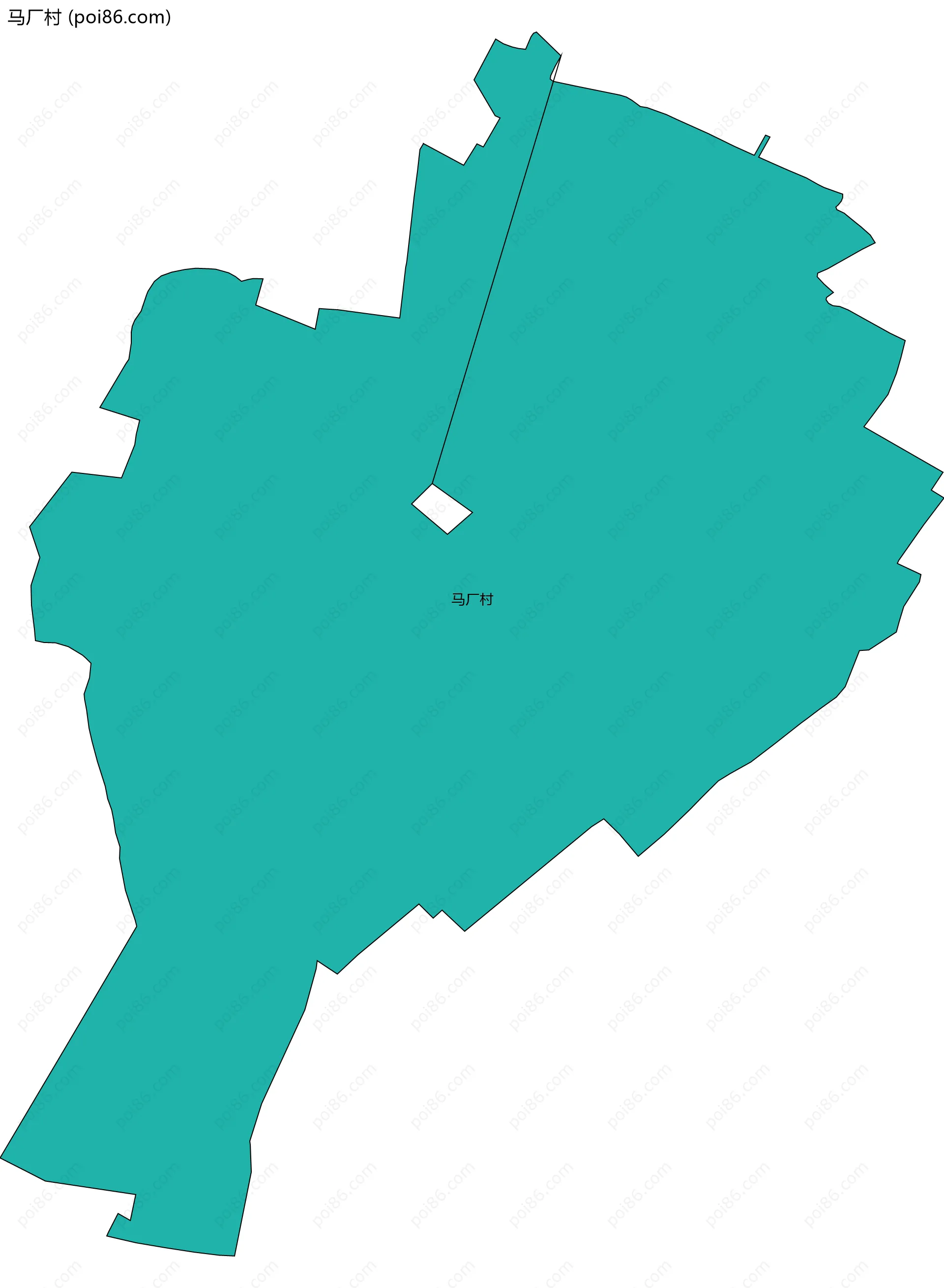 马厂村边界地图
