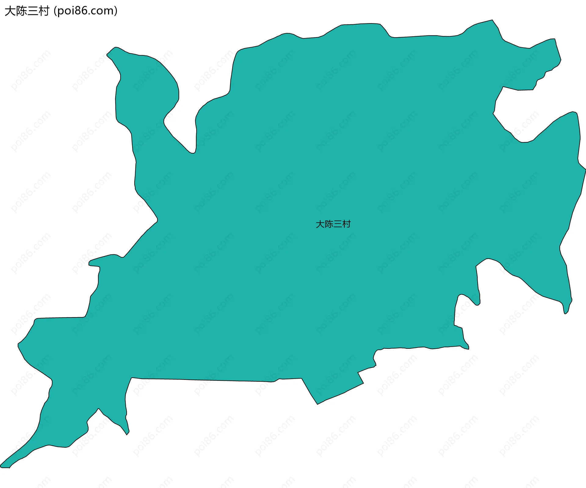 大陈三村边界地图