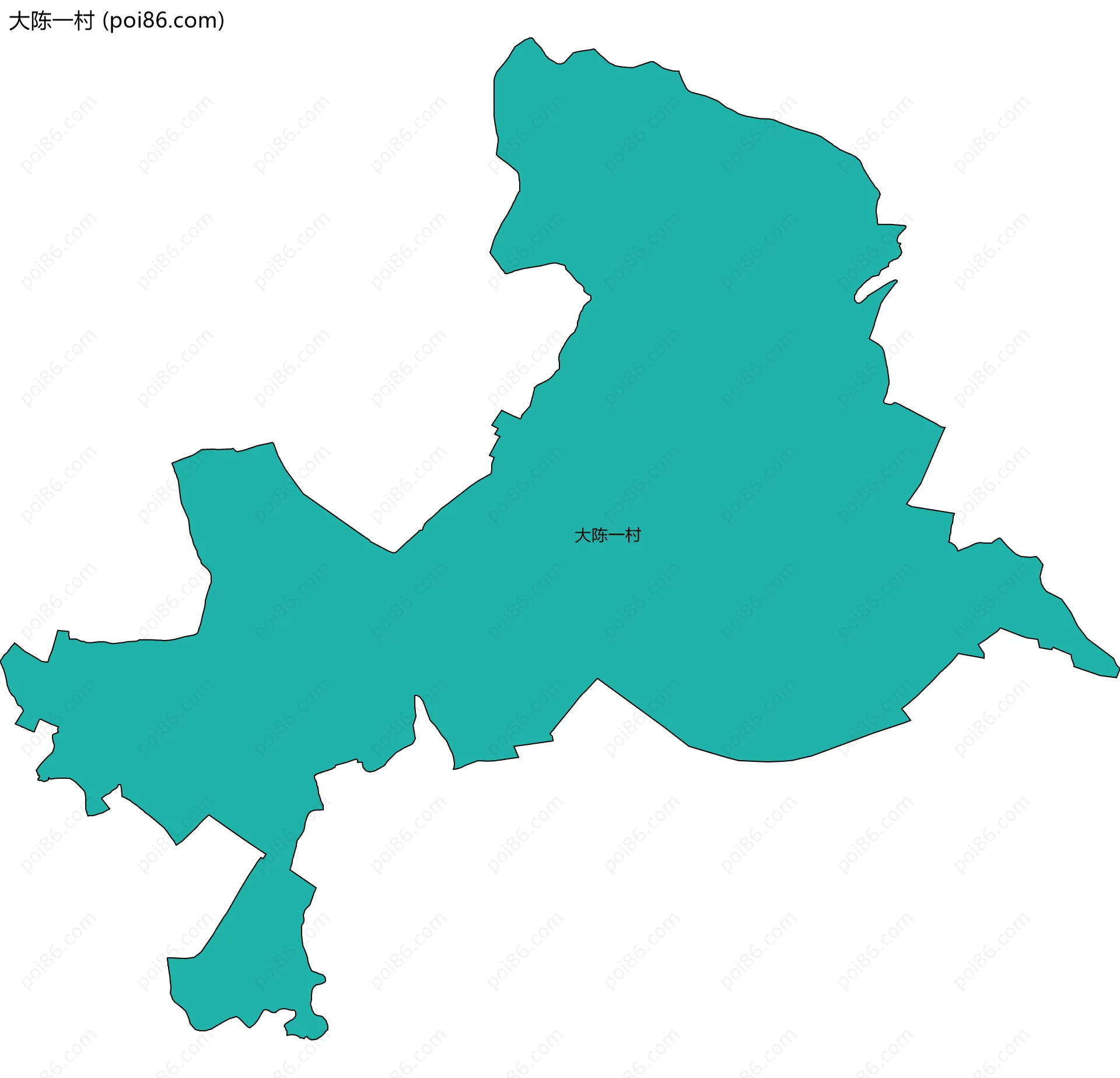 大陈一村边界地图