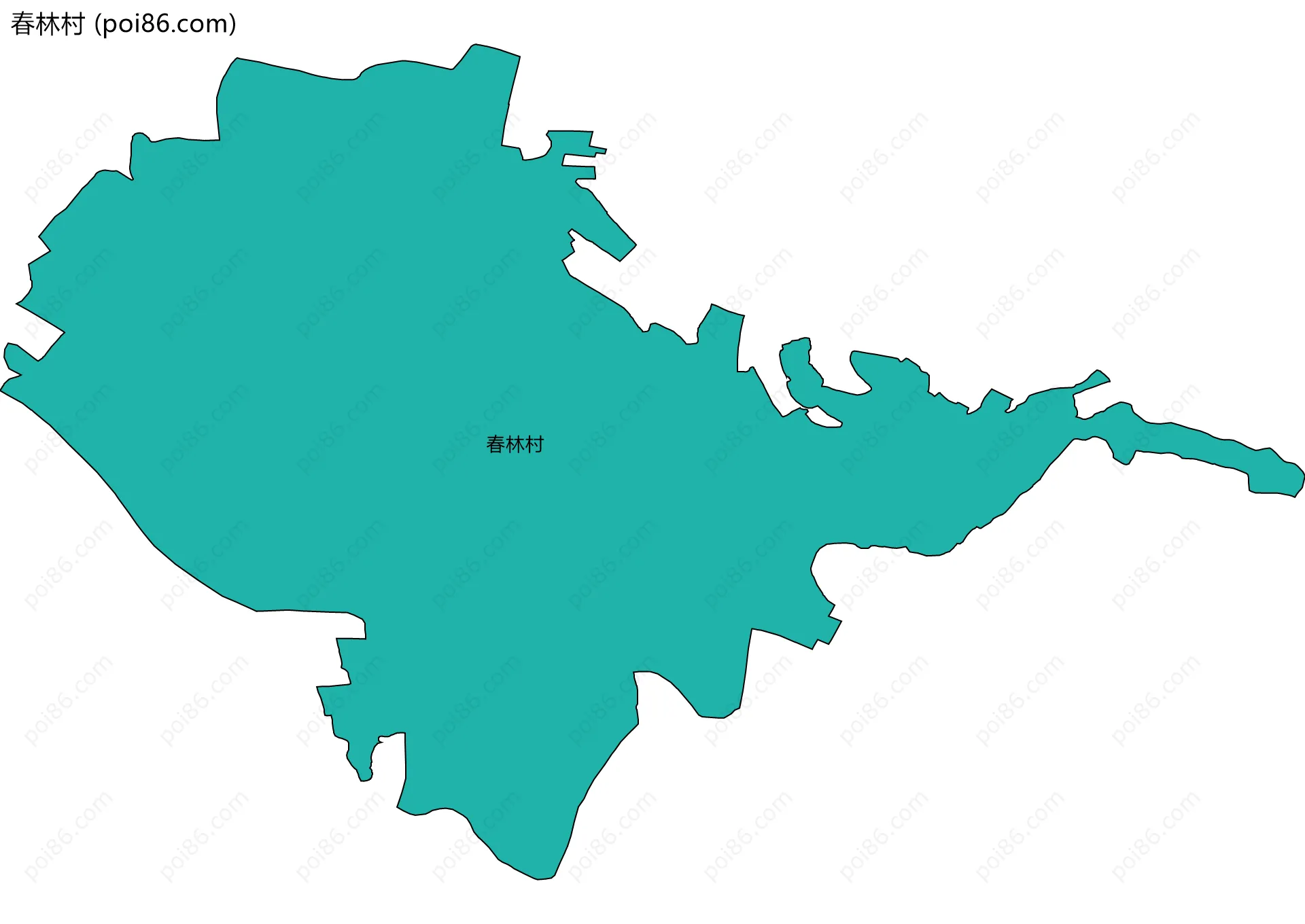 春林村边界地图