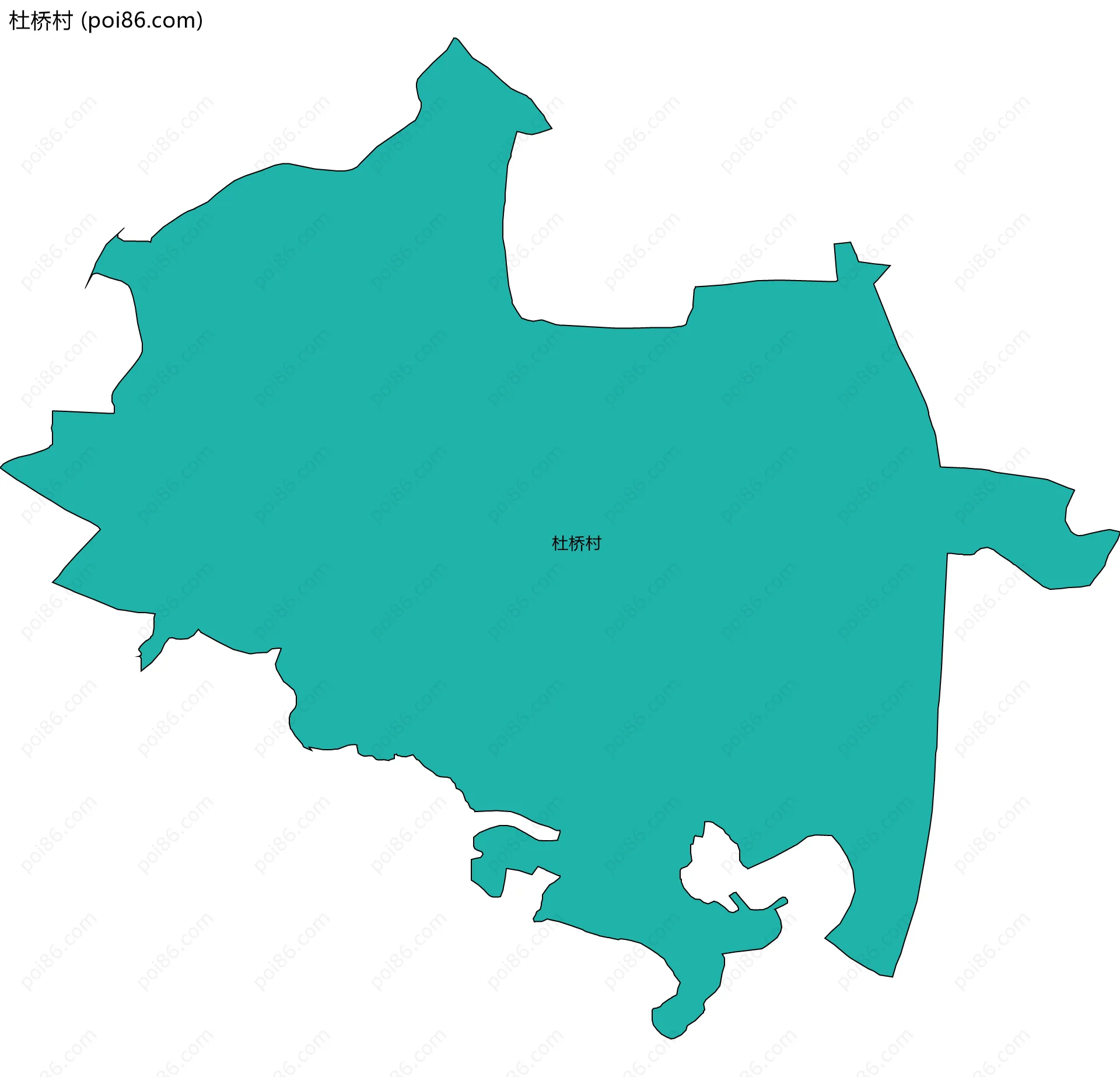 杜桥村边界地图