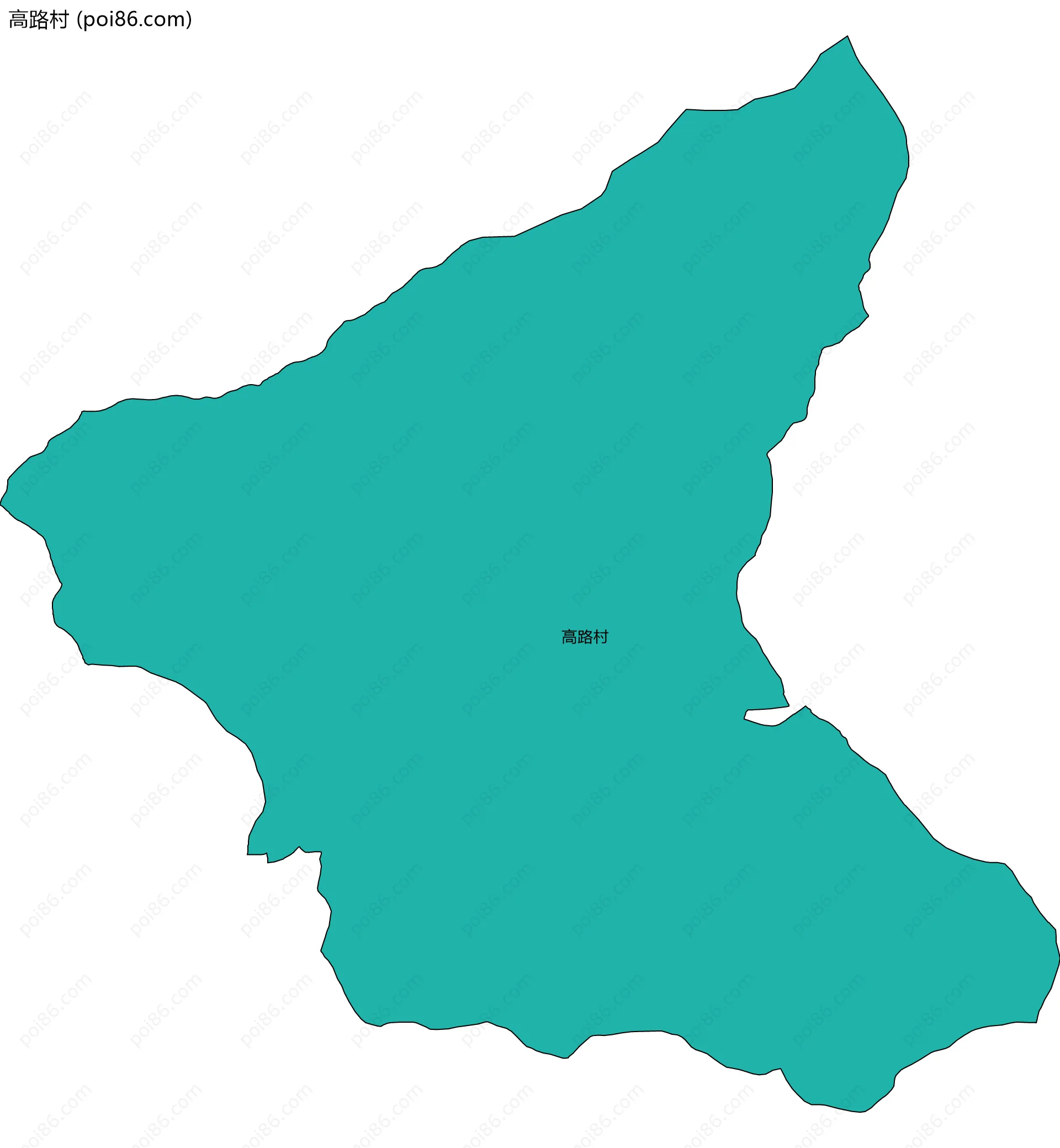 高路村边界地图