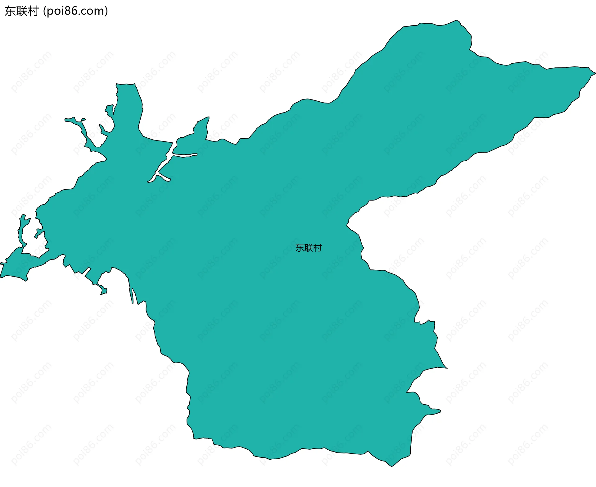 东联村边界地图