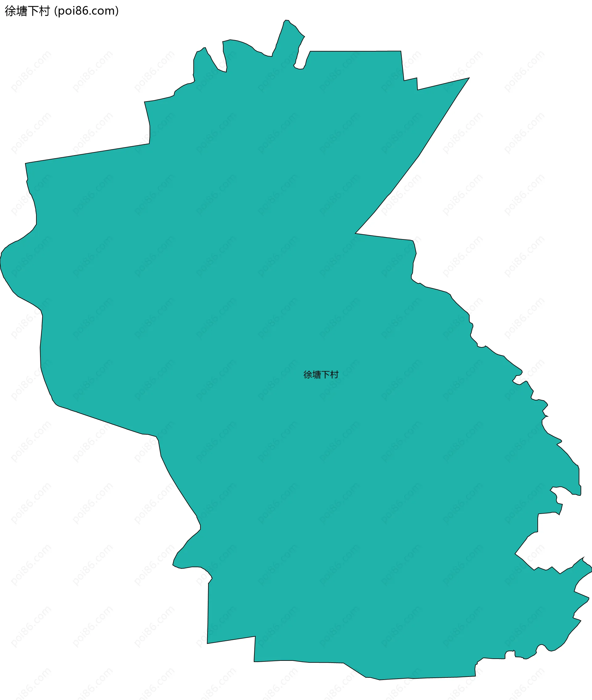 徐塘下村边界地图