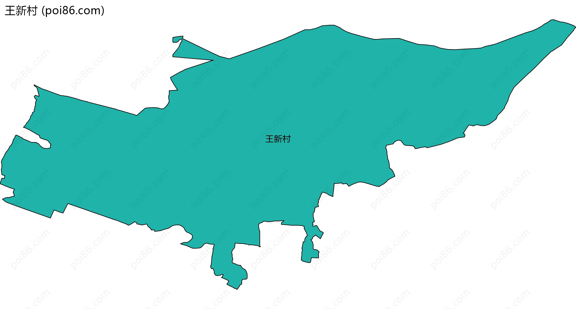 王新村边界地图