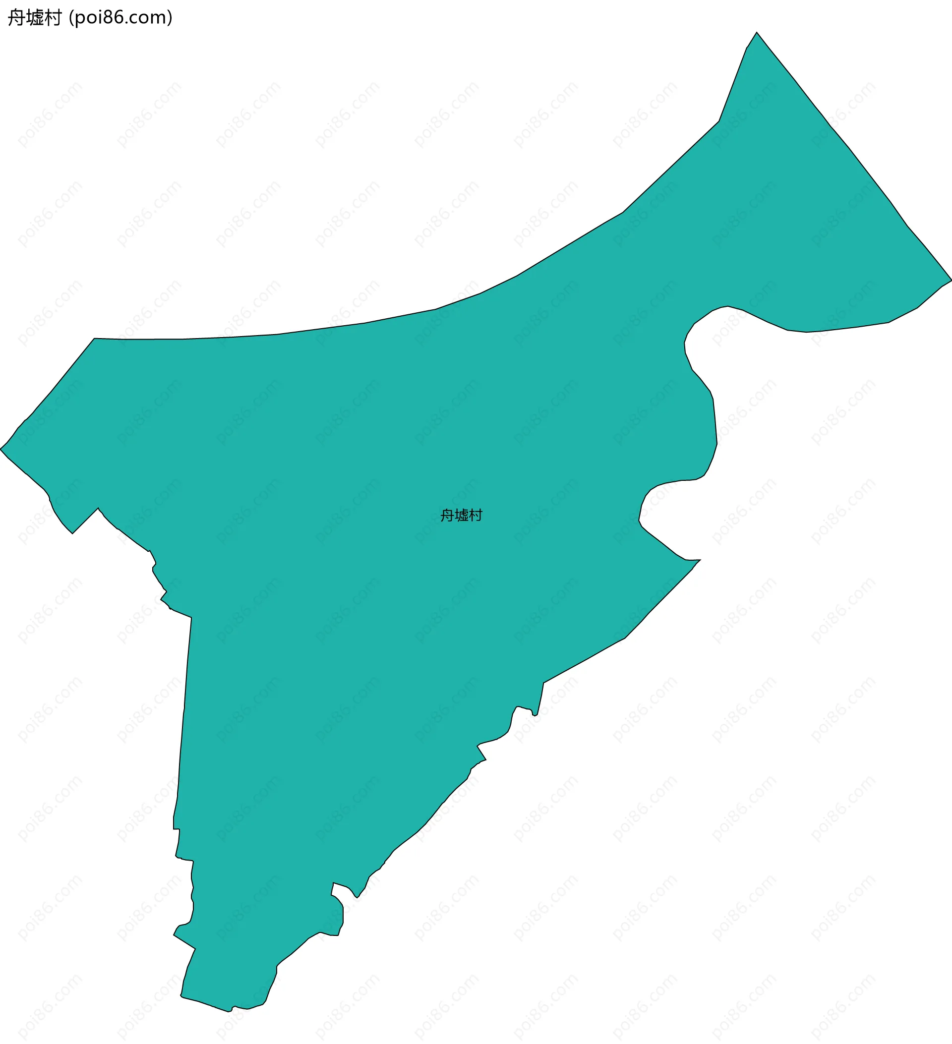 舟墟村边界地图