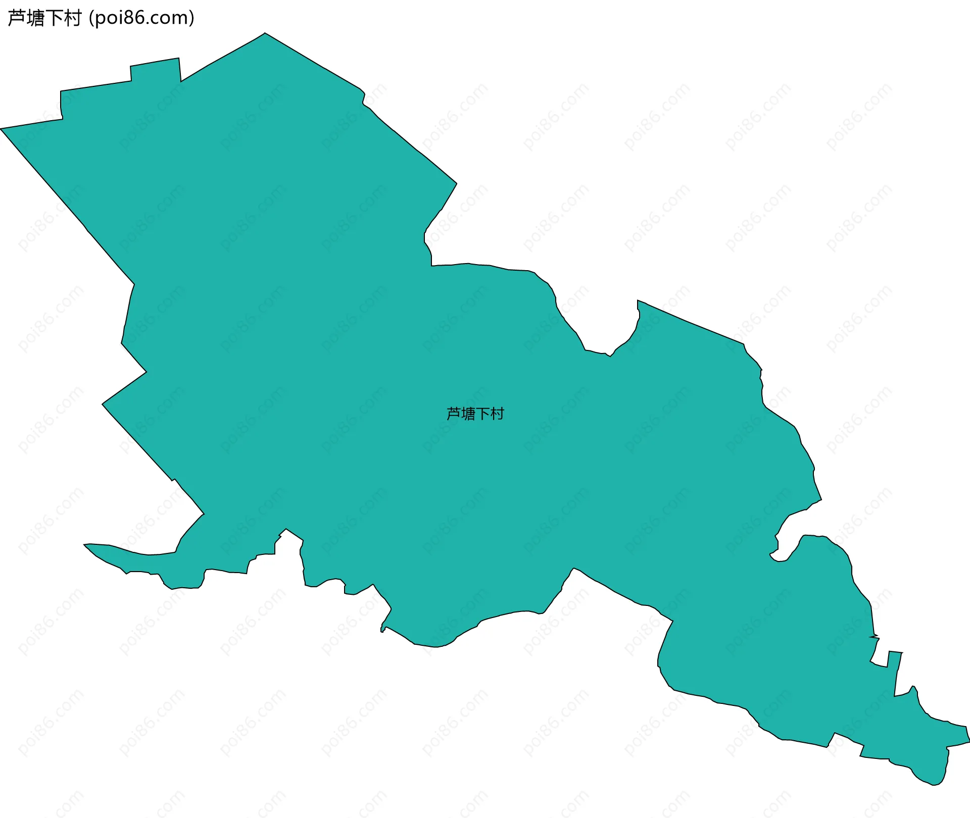 芦塘下村边界地图