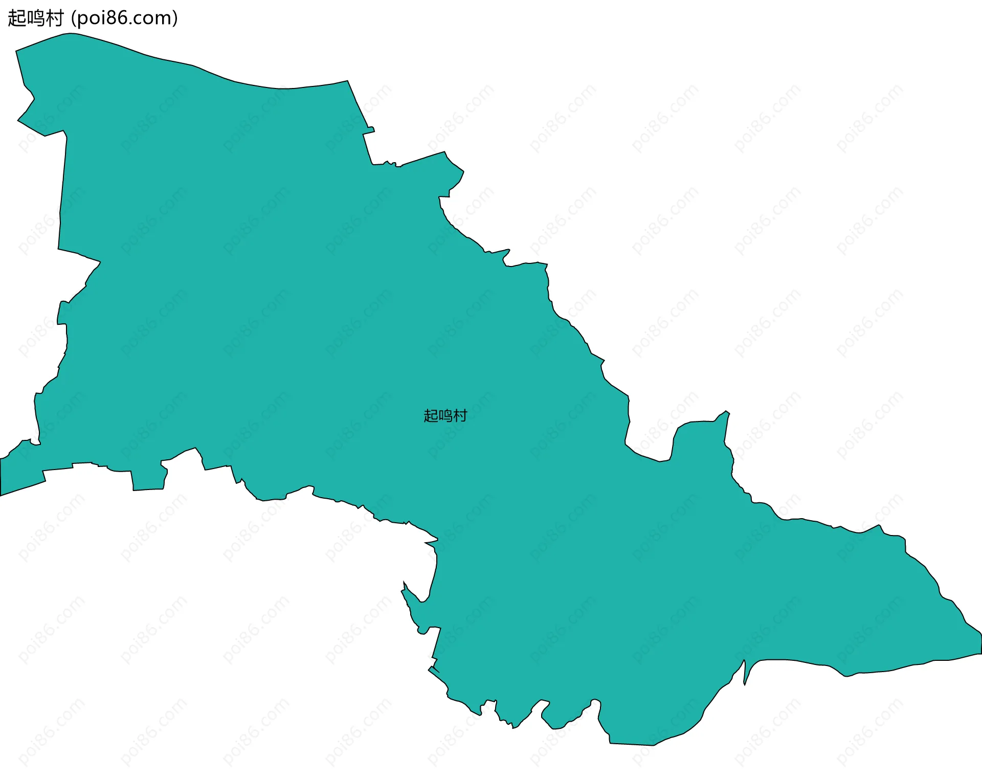 起鸣村边界地图