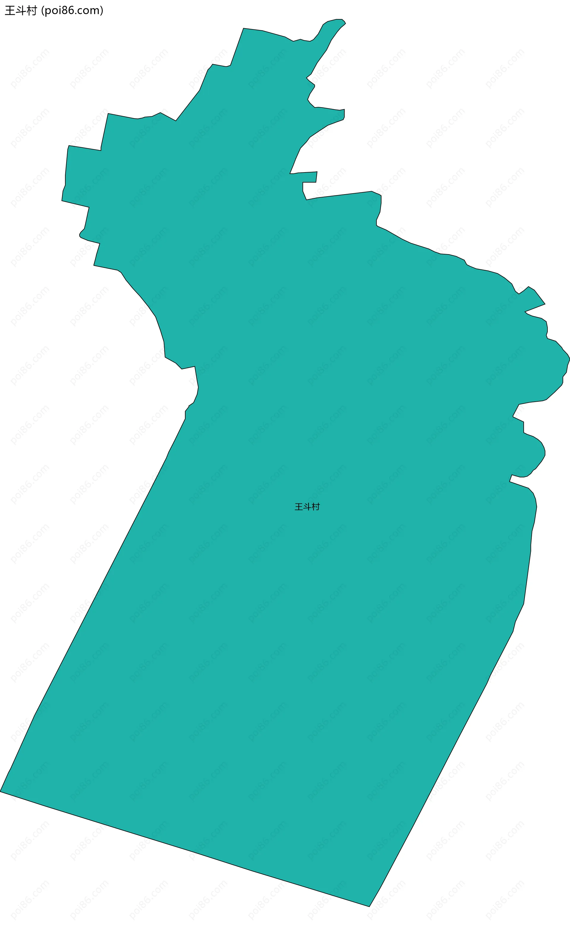 王斗村边界地图