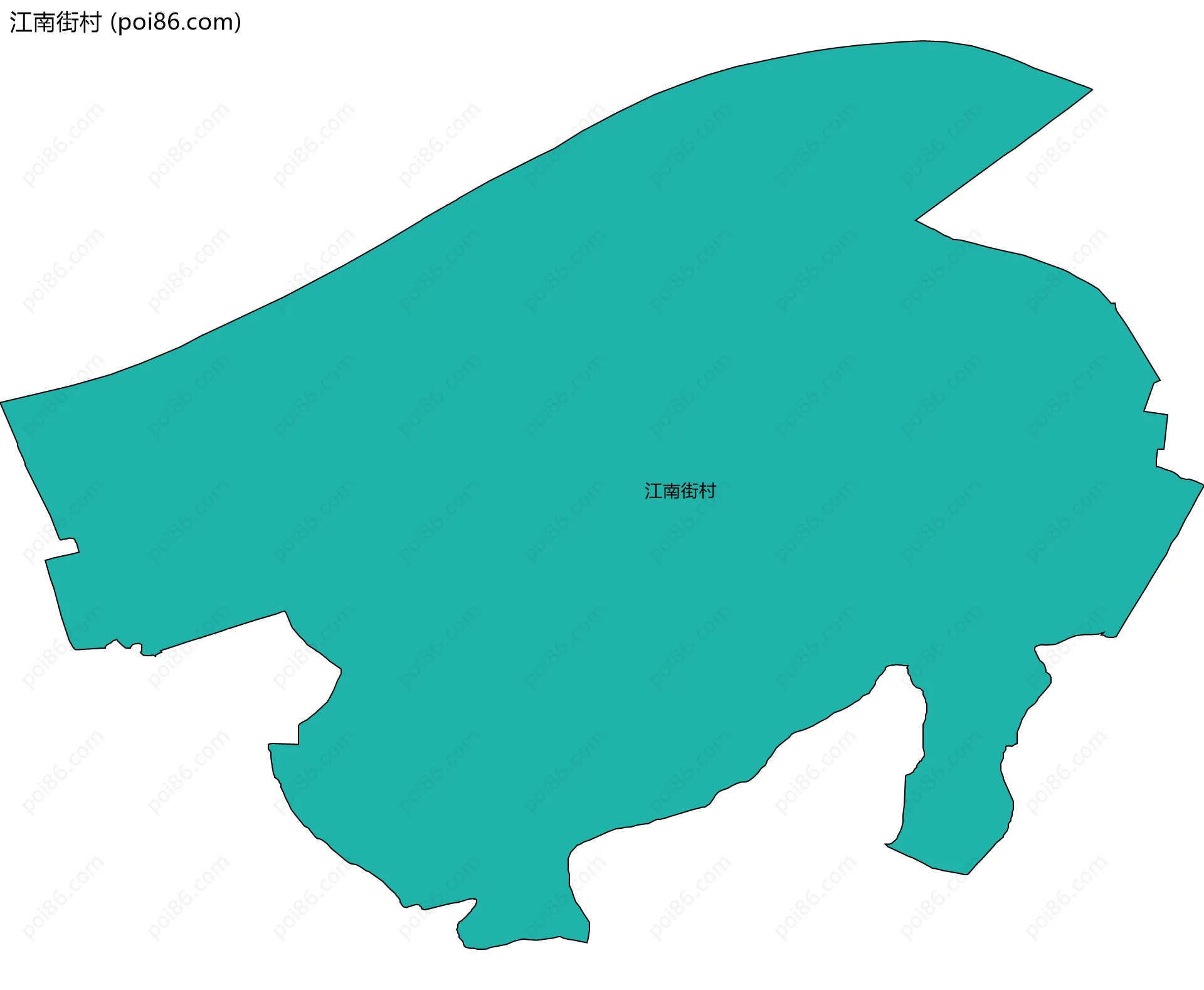 江南街村边界地图