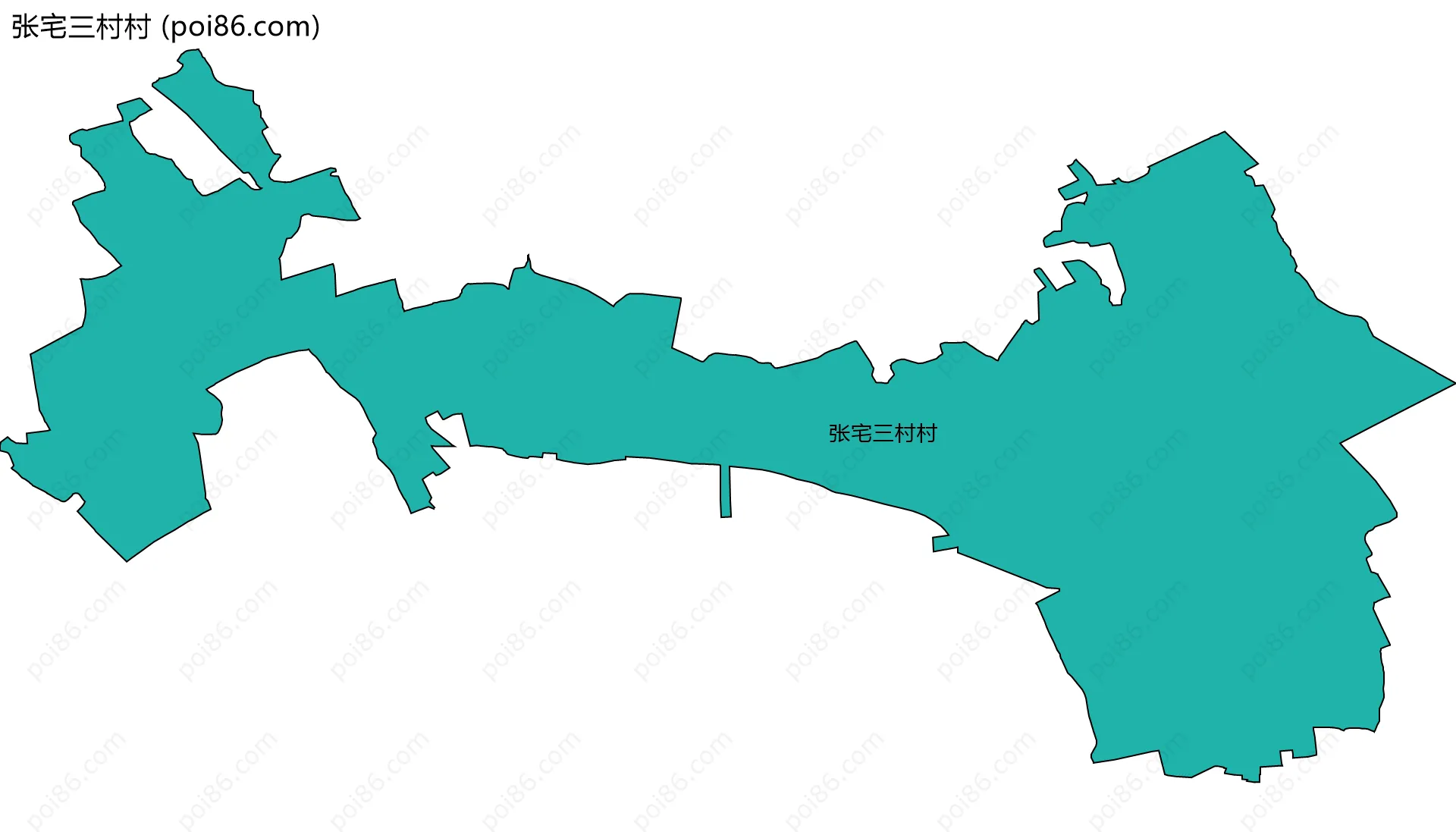 张宅三村村边界地图