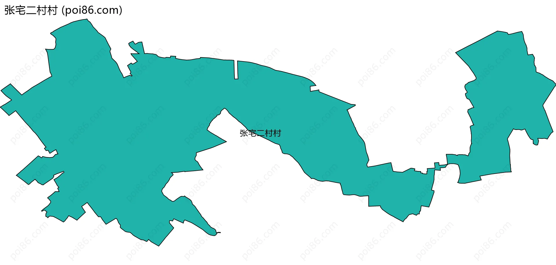 张宅二村村边界地图