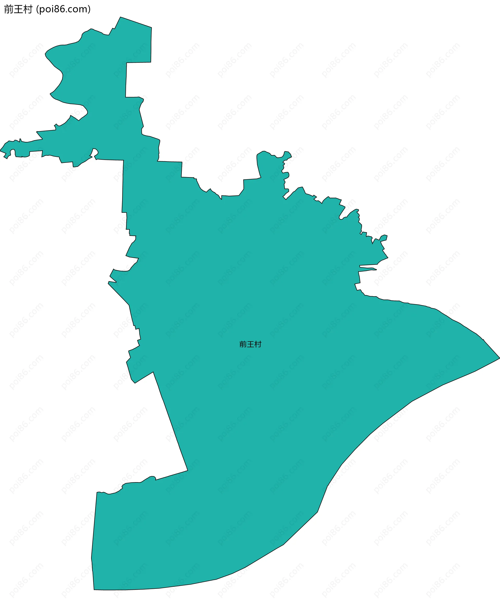 前王村边界地图