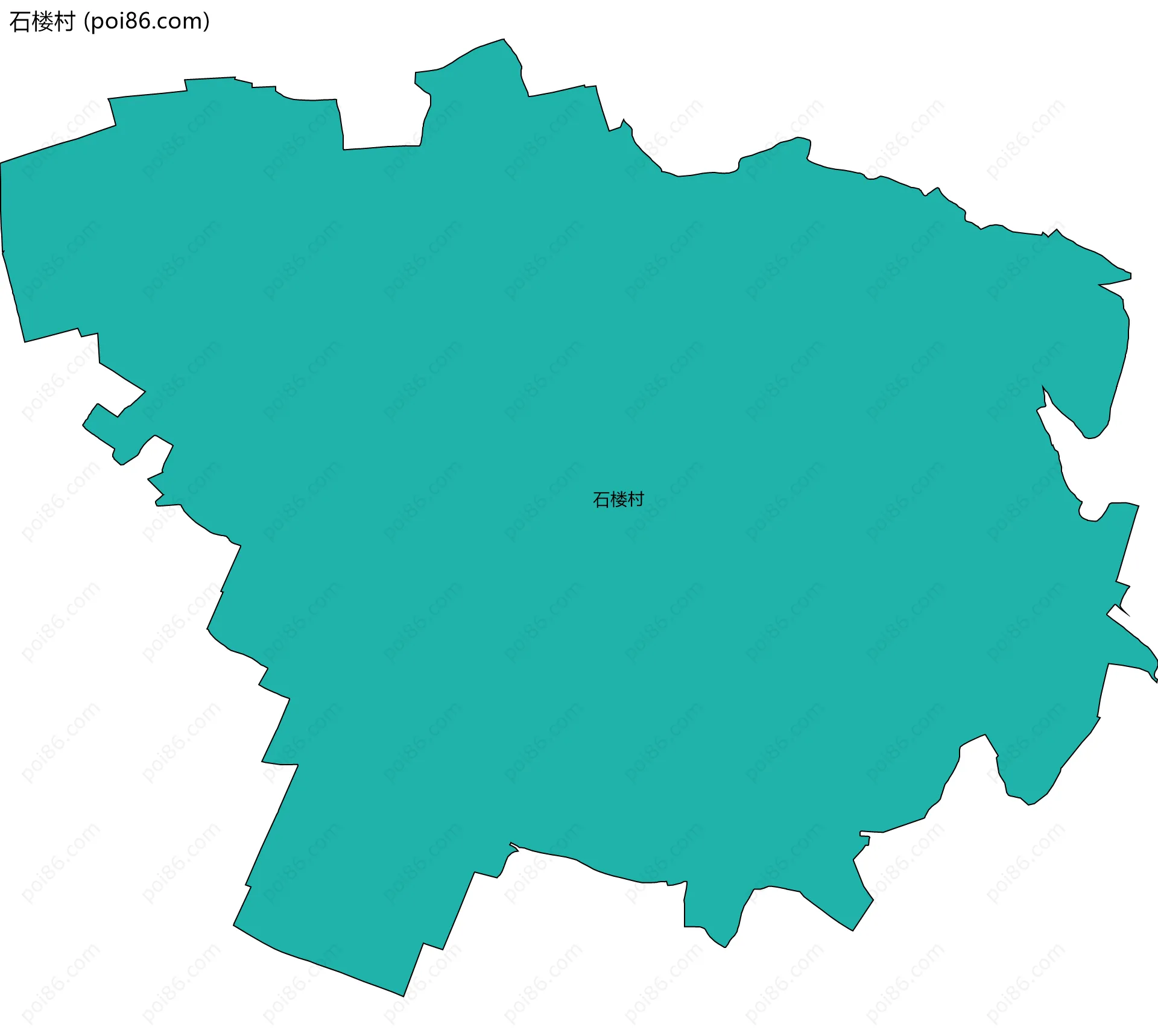 石楼村边界地图