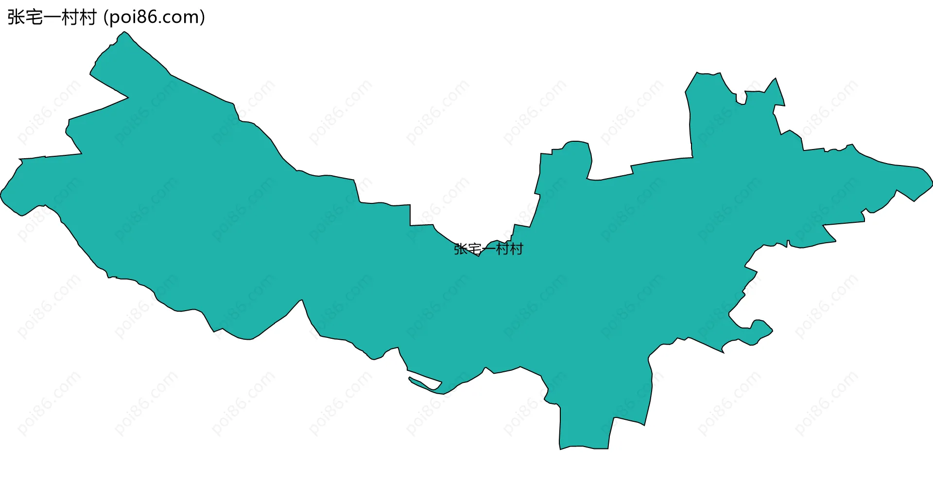 张宅一村村边界地图