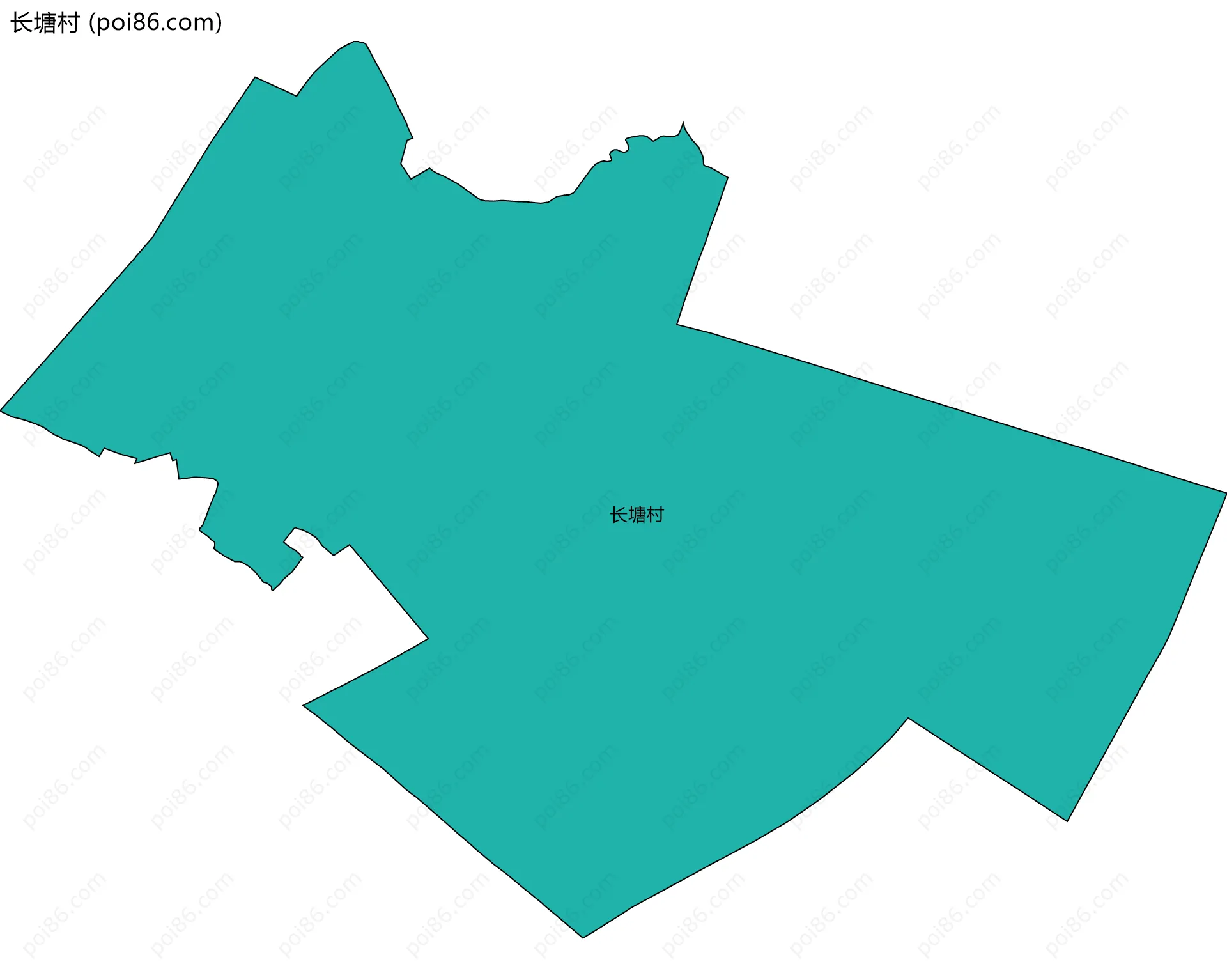 长塘村边界地图