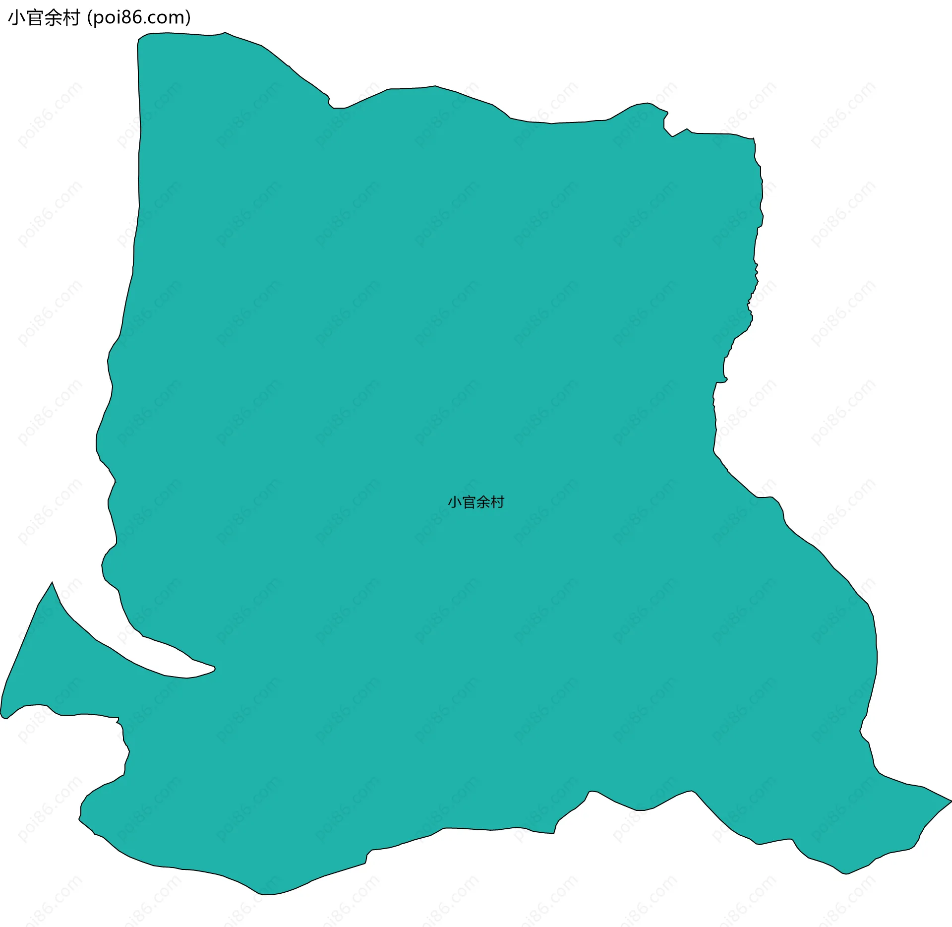 小官余村边界地图
